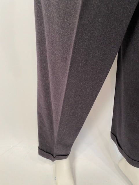 1980’s Chanel Boutique Vintage Gray Wool Pant Trouser US 6/8