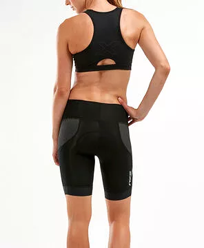 2XU Women's Steel X Compression Cycle Shorts-WC4923B (BLK/BLK)