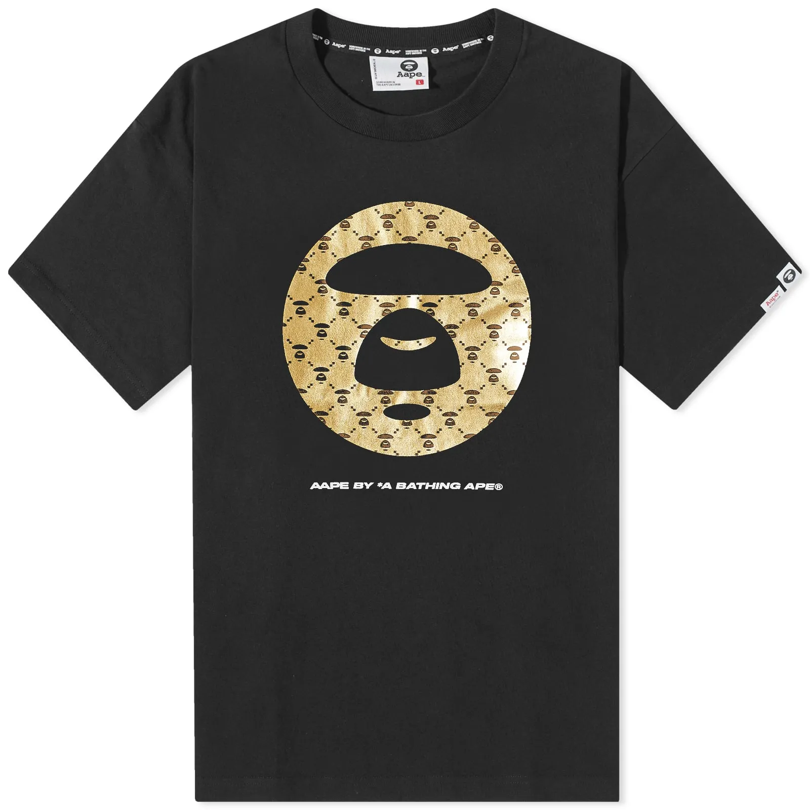 AAPE Dope Moon Face T-ShirtBlack