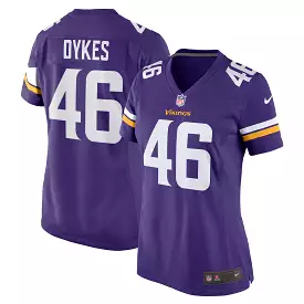 Aaron Dykes Minnesota Vikings Nike Women's Team Game Jersey - Purple