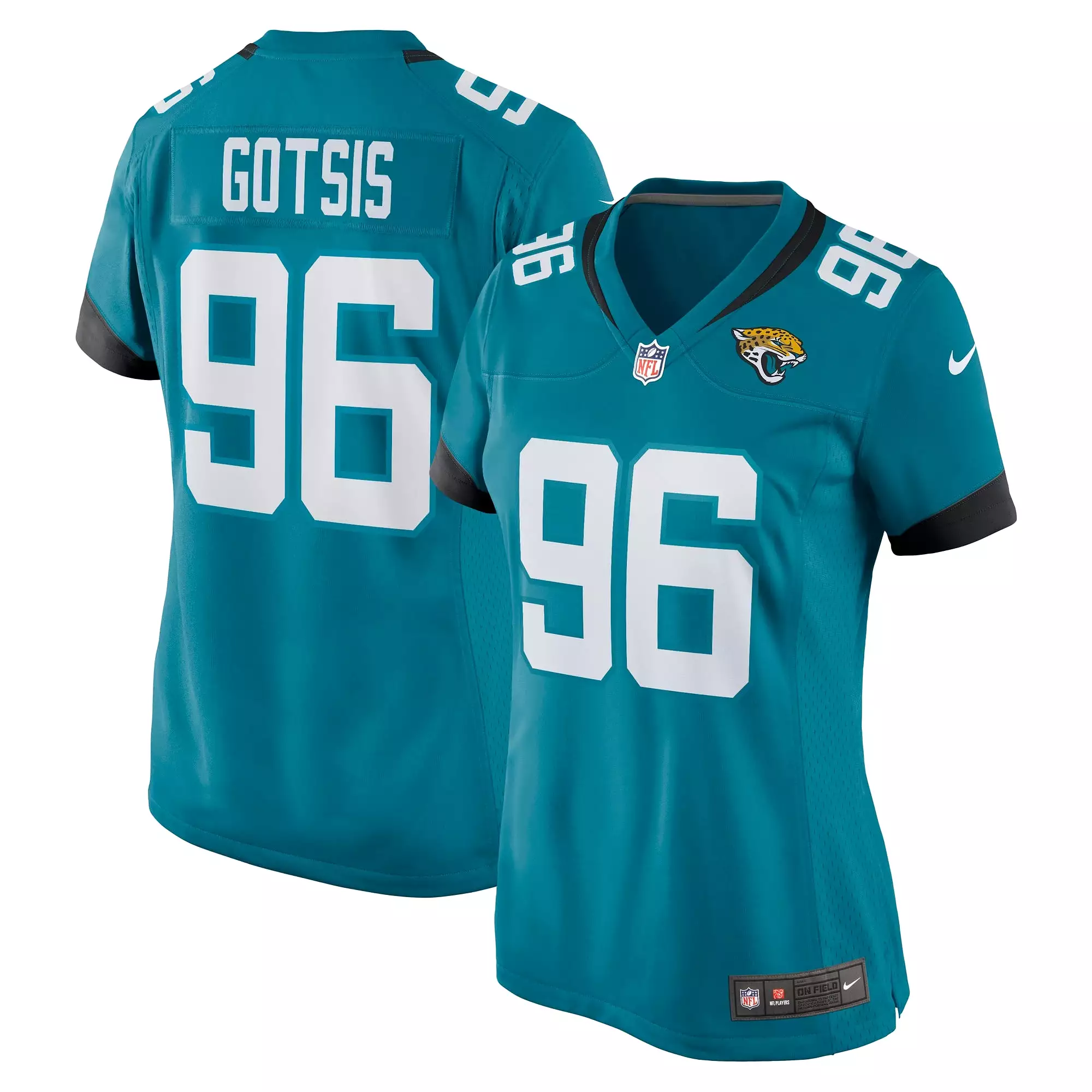 Adam Gotsis Jacksonville Jaguars Nike Women's Game Jersey - Teal