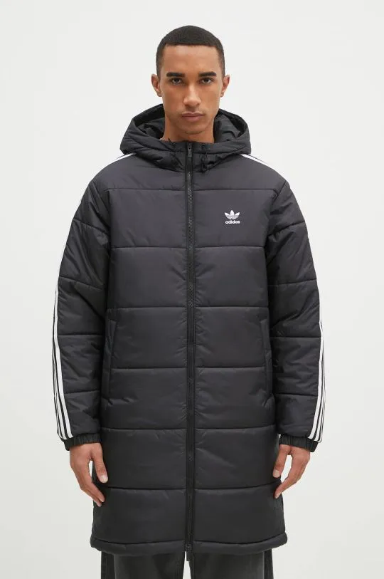 adidas Originals jacket Adicolor Long men's black color HZ0684