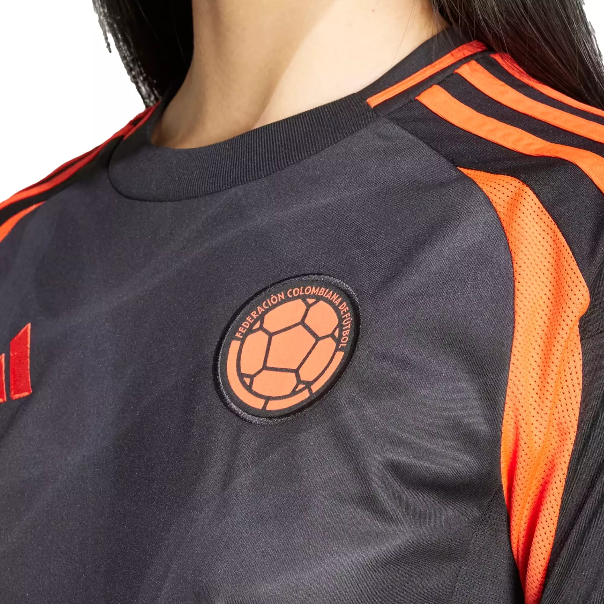 adidas Women's Colombia 2024/25 Away Jersey Black/Orange