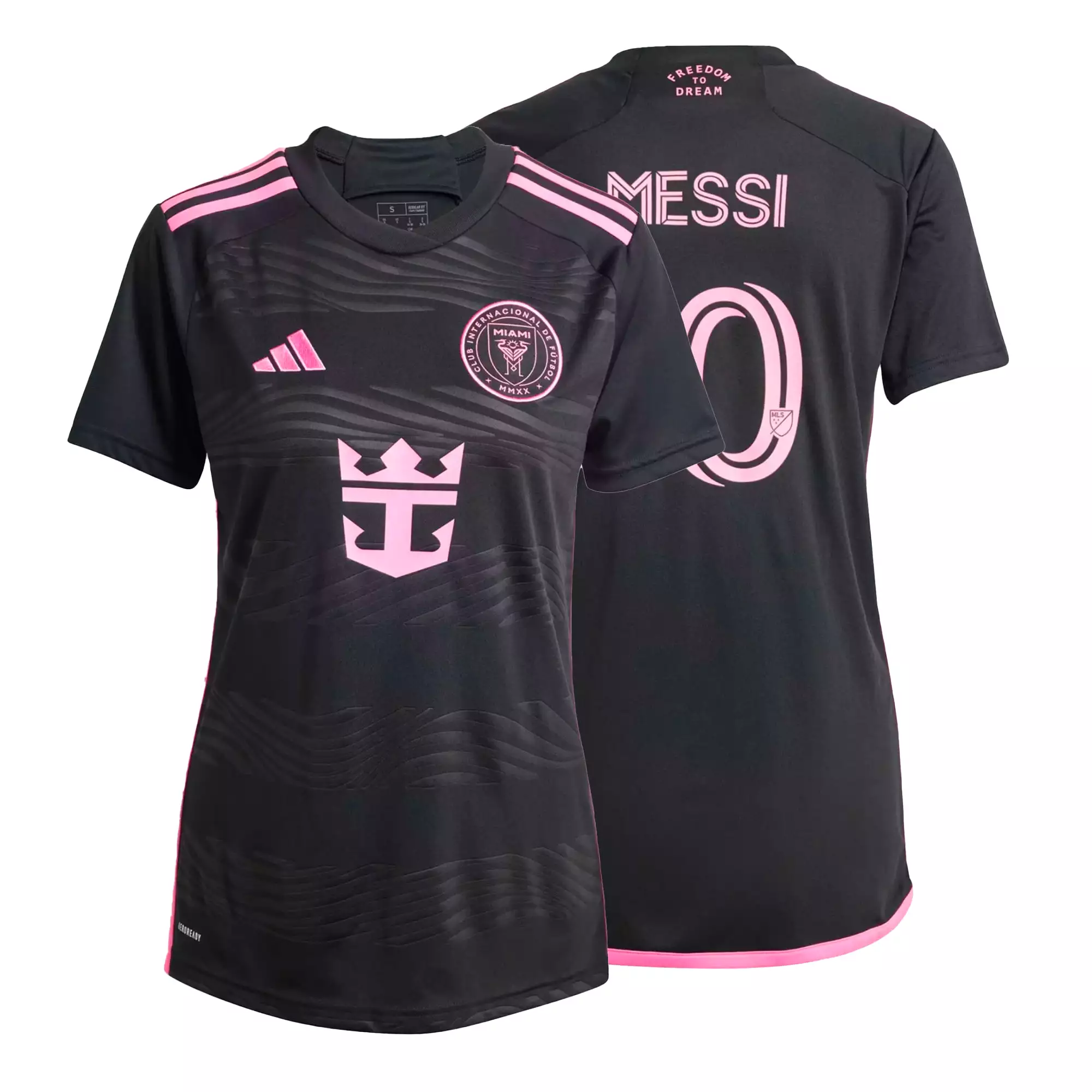 adidas Women's Inter Miami 2024/25 Away Jersey w/ Messi #10 Printing