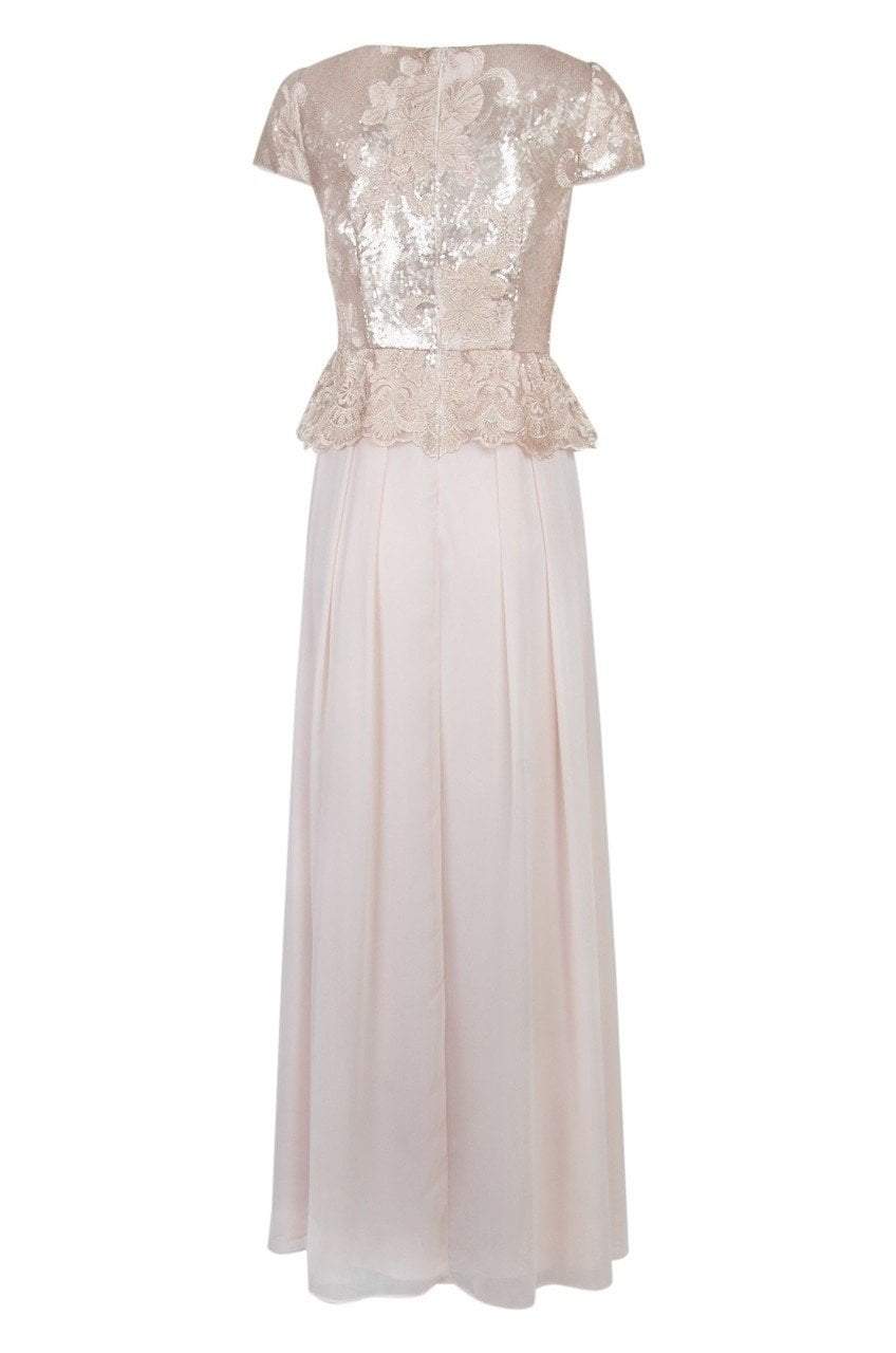 Adrianna Papell - AP1E203408 Embroidered and Sequined Chiffon Dress