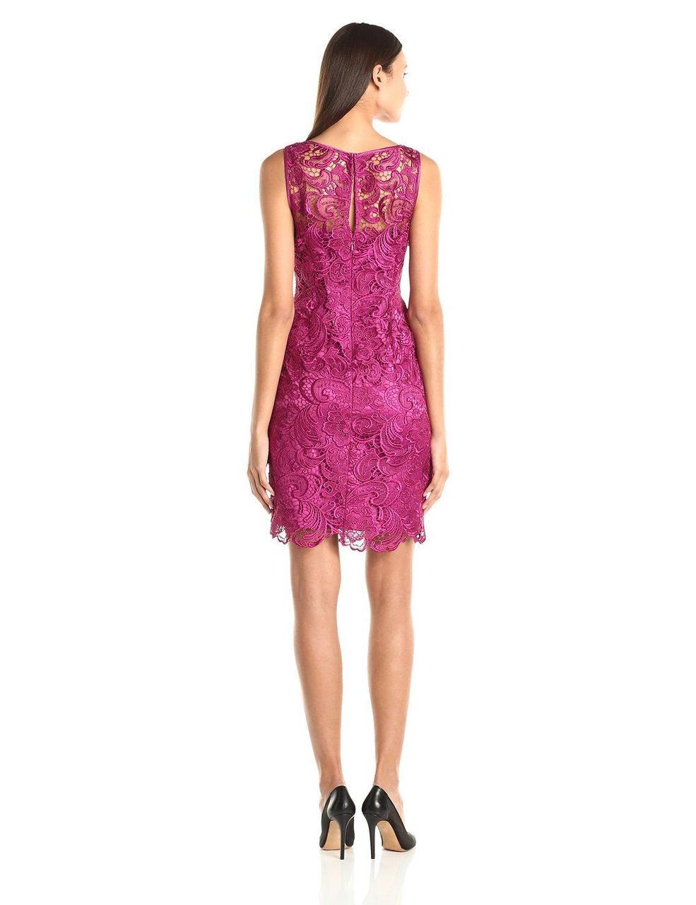 Adrianna Papell - Lace Overlay Dress 41863800