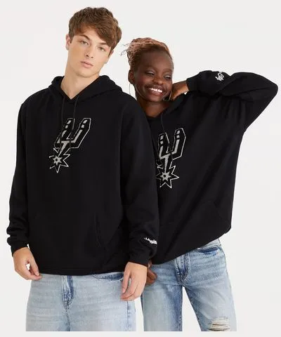 Aeropostale San Antonio Spurs Chenille Pullover Hoodie