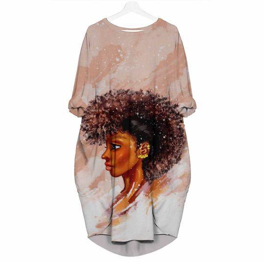 Afro Dreadlock 3D Batwing Dress