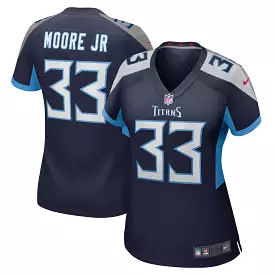 A.J. Moore Jr. Tennessee Titans Nike Women's Player Game Jersey - Navy