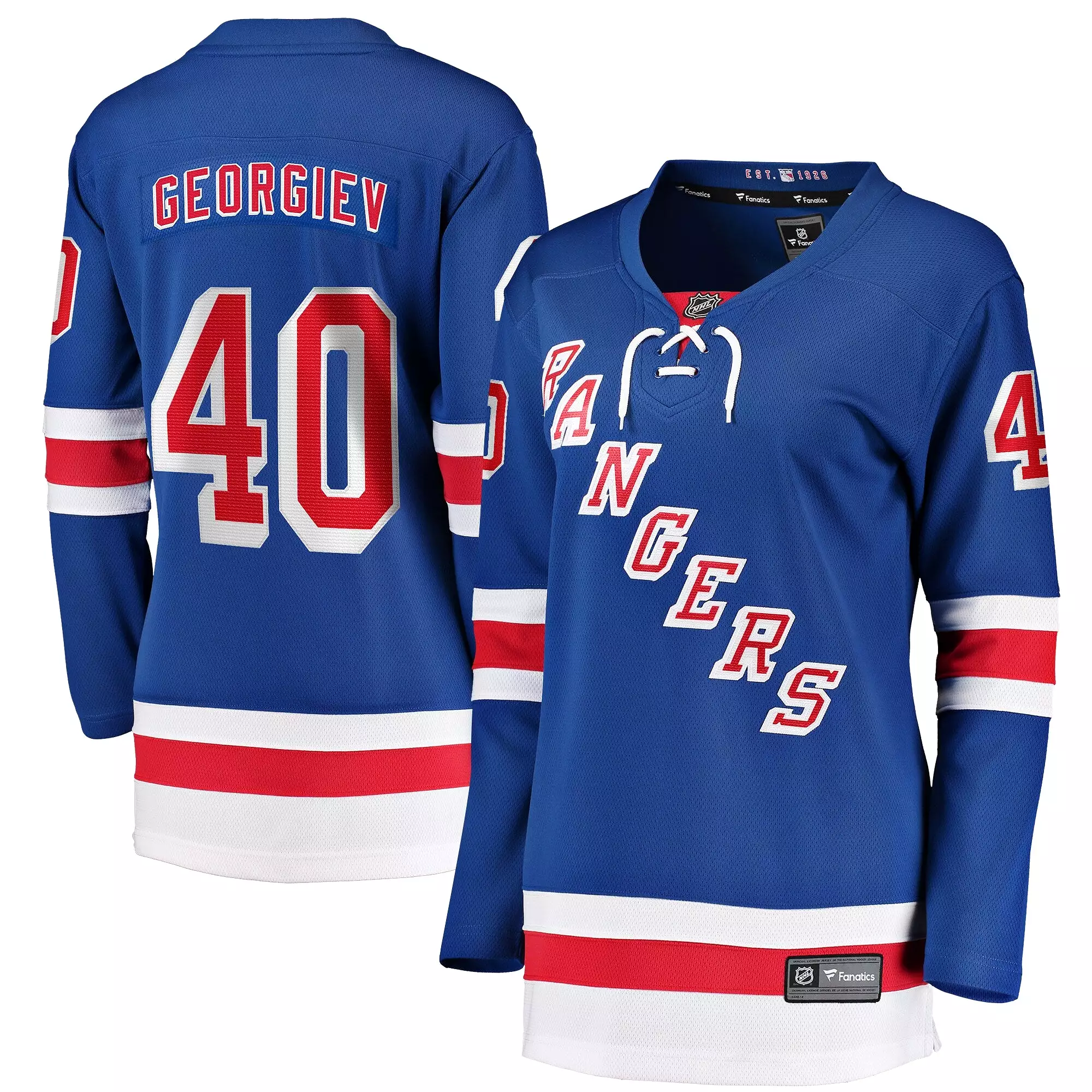 Alexandar Georgiev New York Rangers Fanatics Branded Women's Home Breakaway Player Jersey - Blue