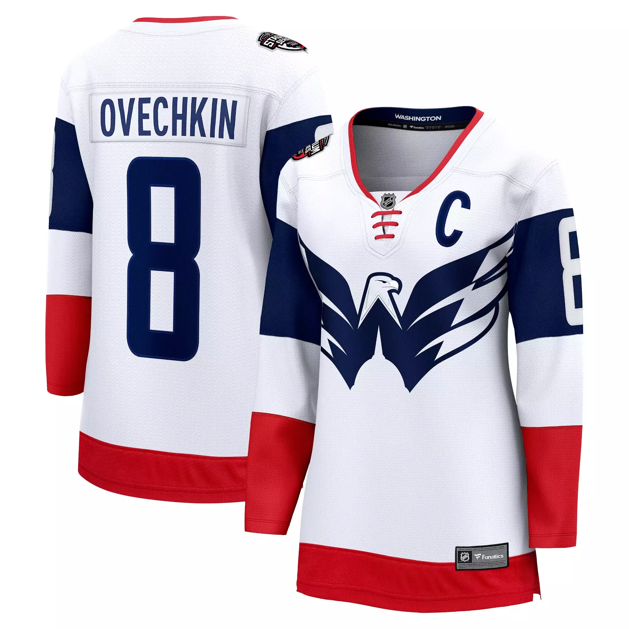 Alexander Ovechkin Washington Capitals Fanatics Branded Women's 2023 NHL Stadium Series Breakaway Player Jersey - White