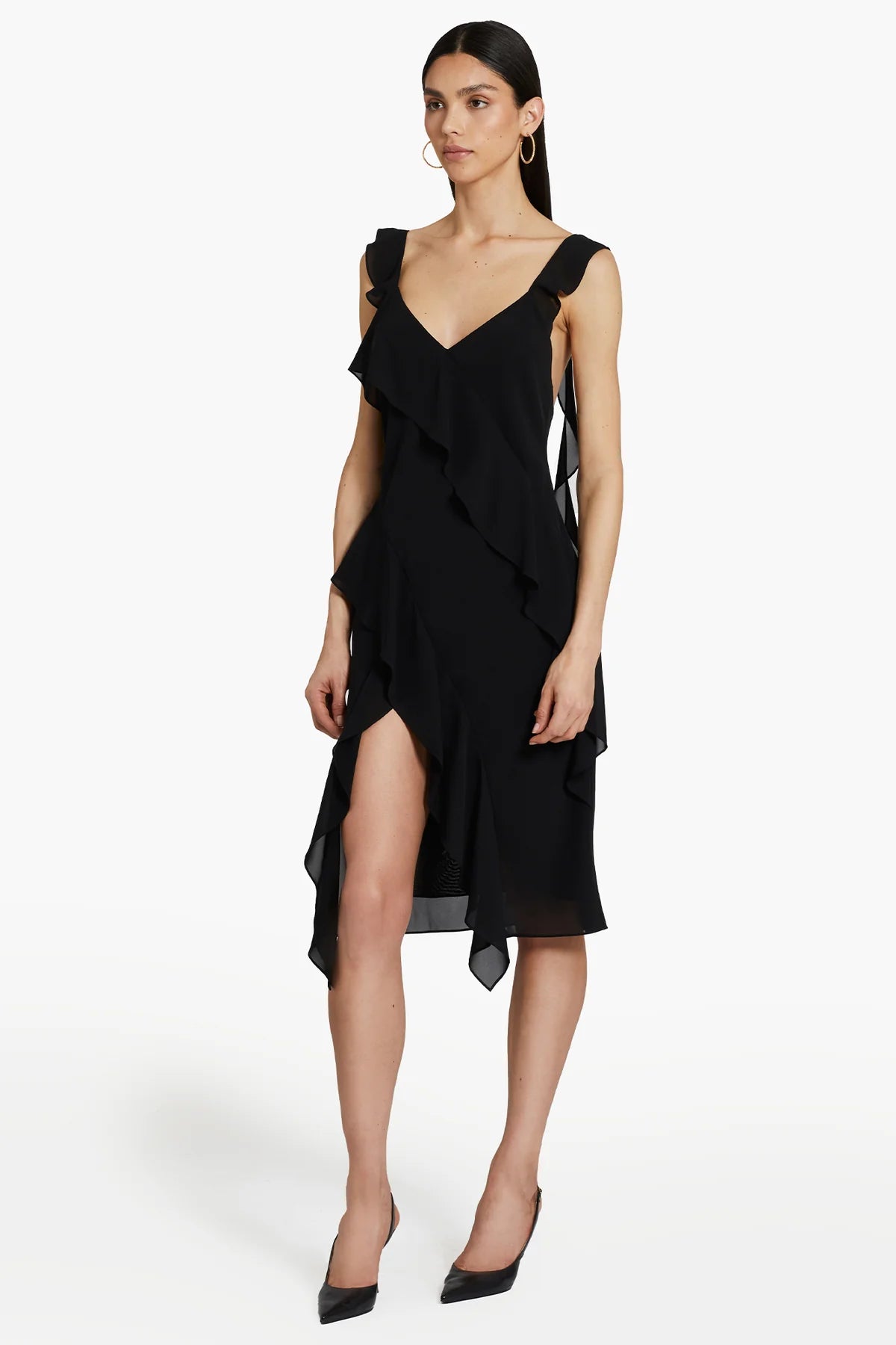 AMANDA UPRICHARD CANTARA DRESS Black