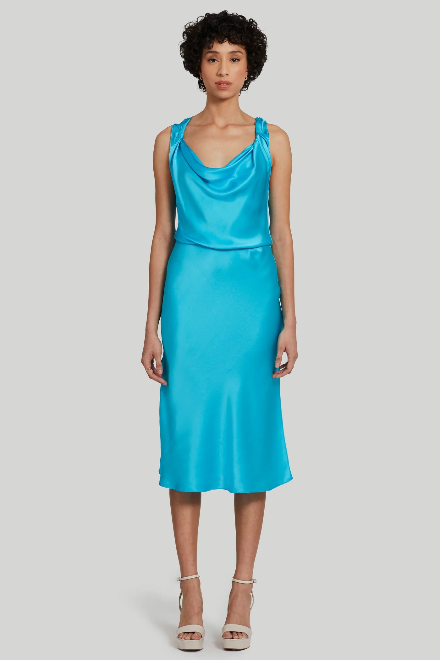 Amanda Uprichard ELLISON SILK DRESS - Marina