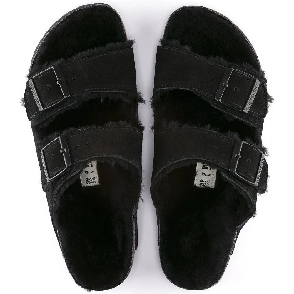 Arizona - Black Suede Shearling||Arizona - Suède fourrure Noir