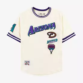 Arizona Diamndbacks Retro Classic Mens Short Sleeve Shirt (Beige)