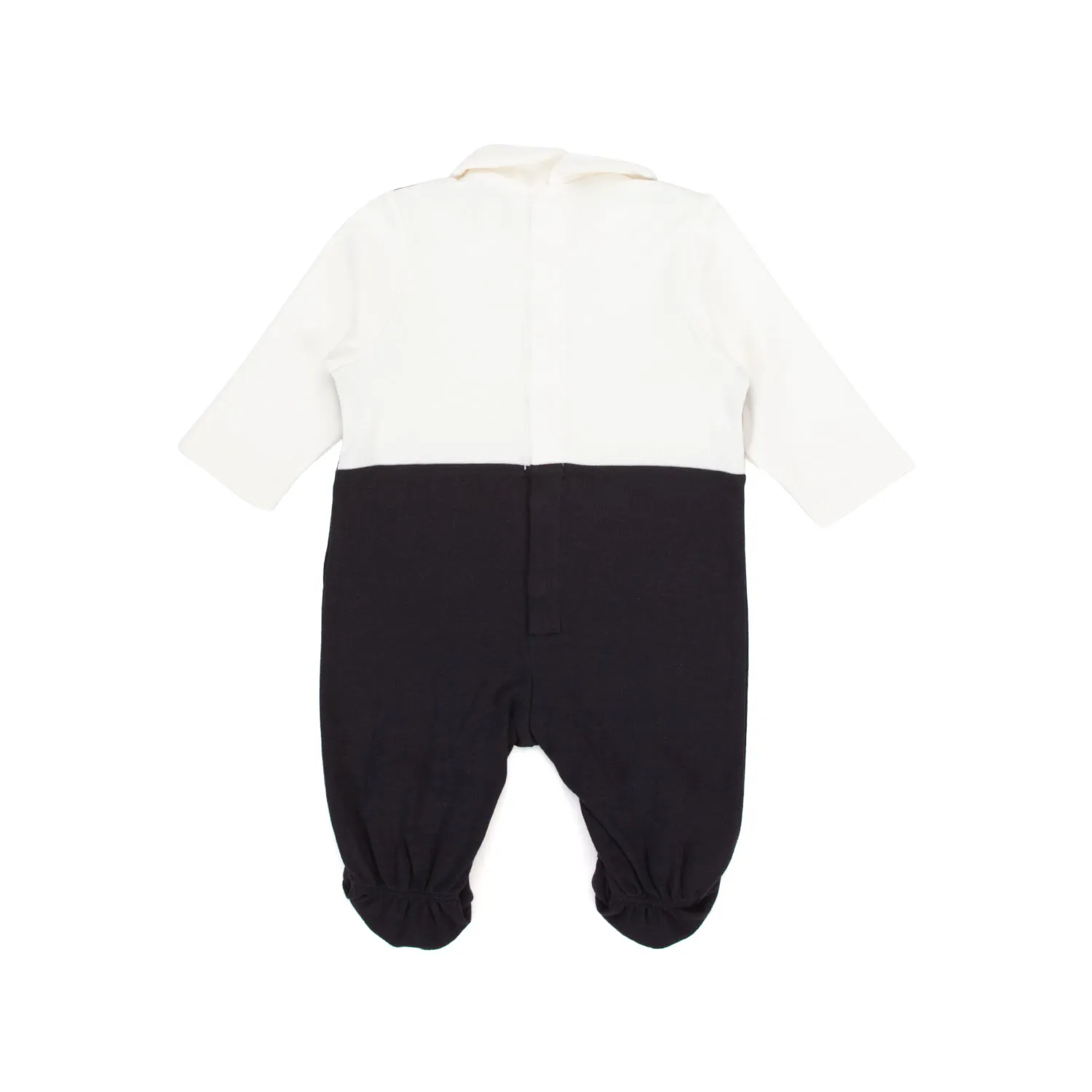 Armani Junior Elegant Blue Romper For Baby