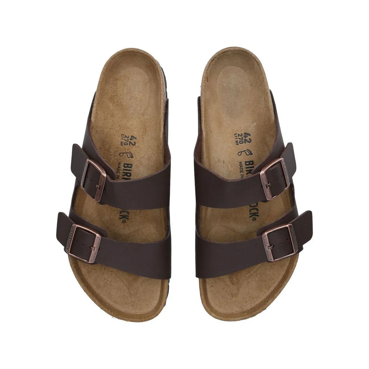 BIRKENSTOCK Arizona Birko-Flor Sandals - Brown