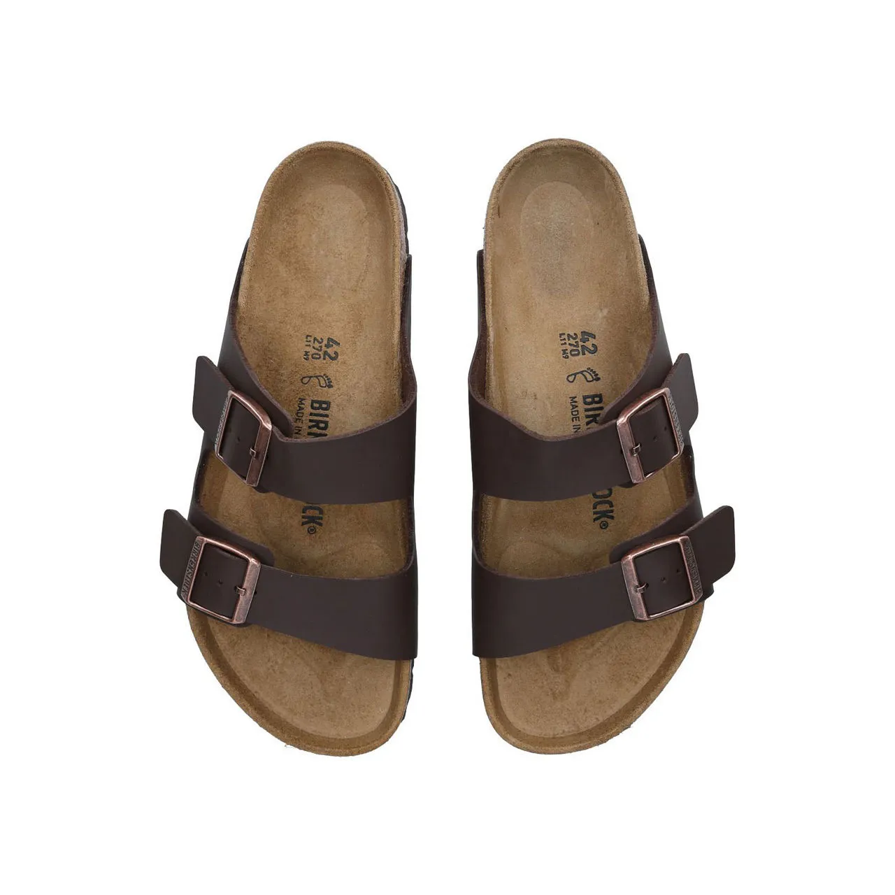 BIRKENSTOCK Arizona Birko-Flor Sandals - Brown