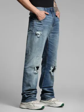 Blue High Rise Dario Loose Fit Jeans