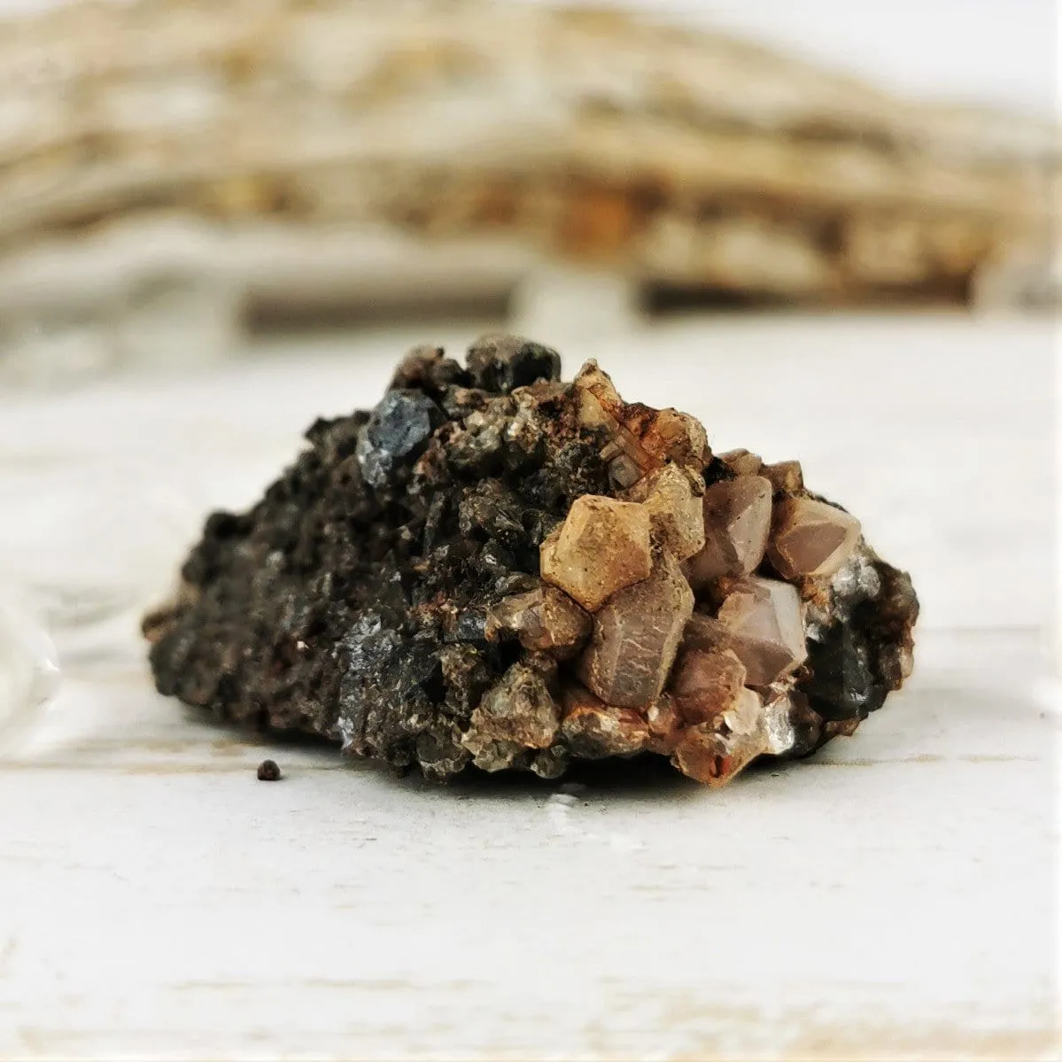 Brookite & Magnetite Raw Stones