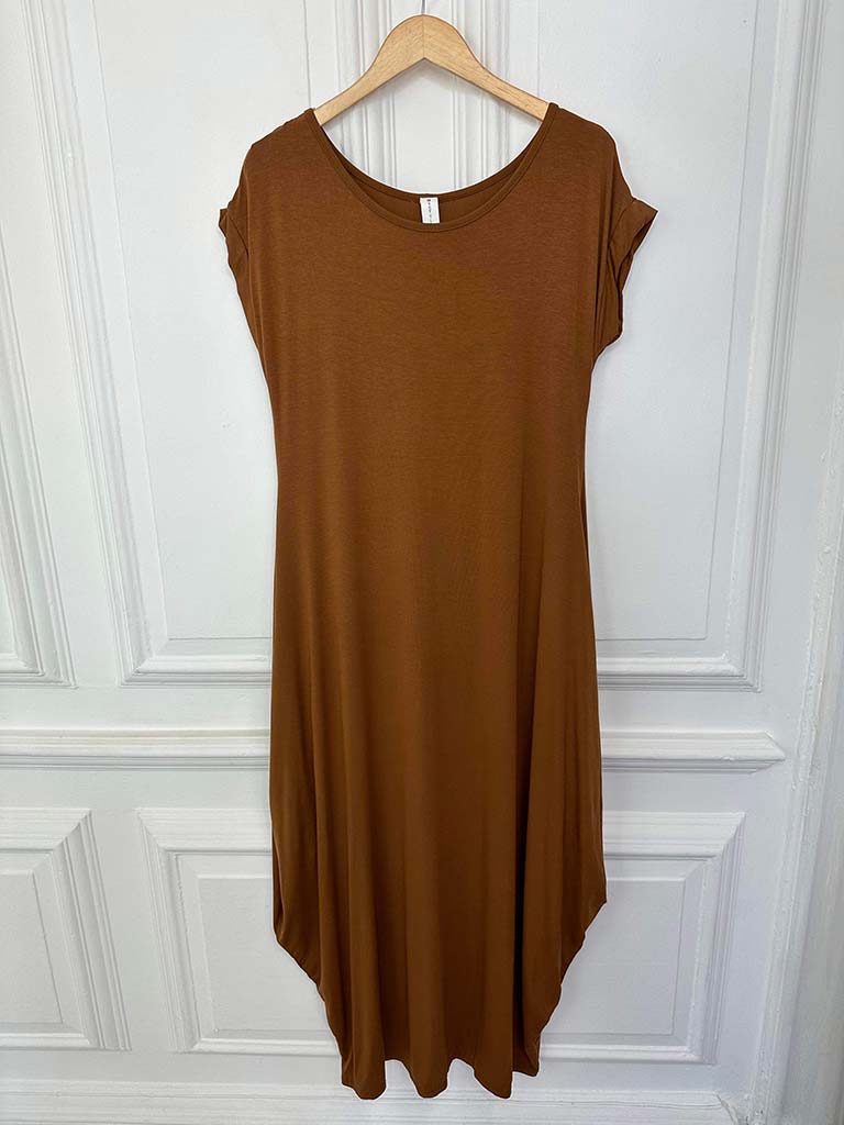 Cap Sleeve Layering Dress - Copper