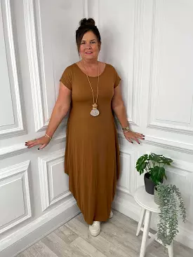 Cap Sleeve Layering Dress - Copper