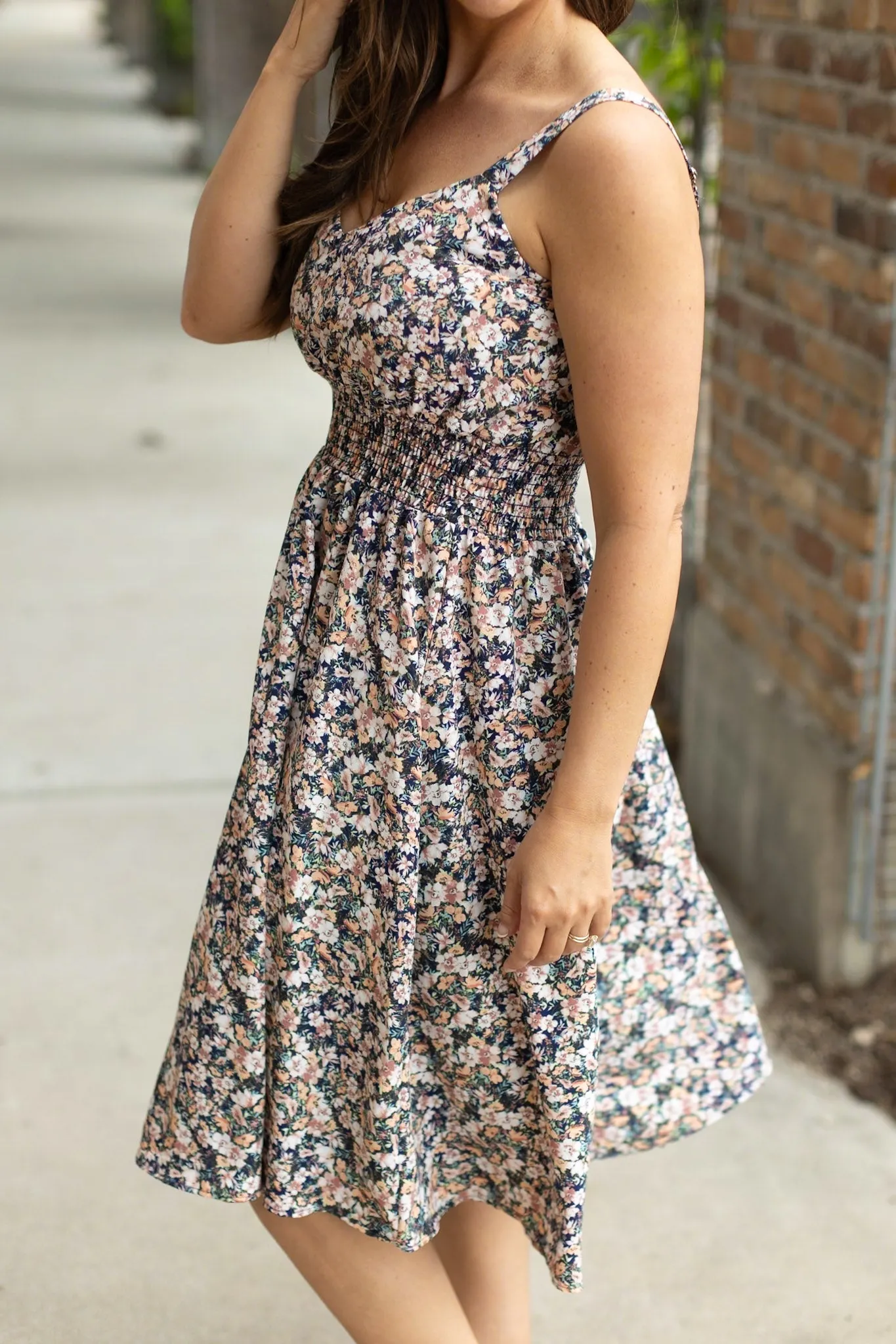 Cassidy Midi Dress - Micro Vintage Floral