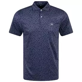 Cayucos Floral Performance Jersey Polo Navy - AW23