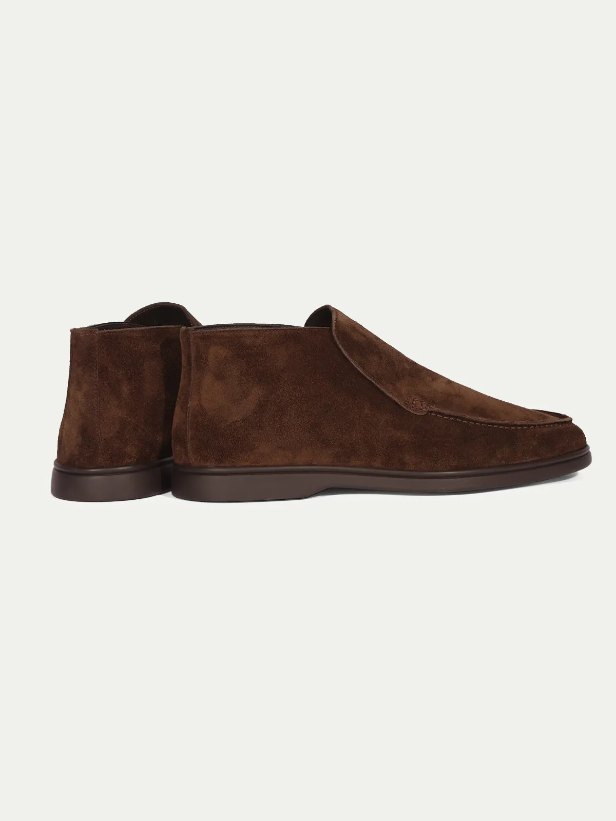 Chocolate City Loafer with Lamb Shearling Footbed