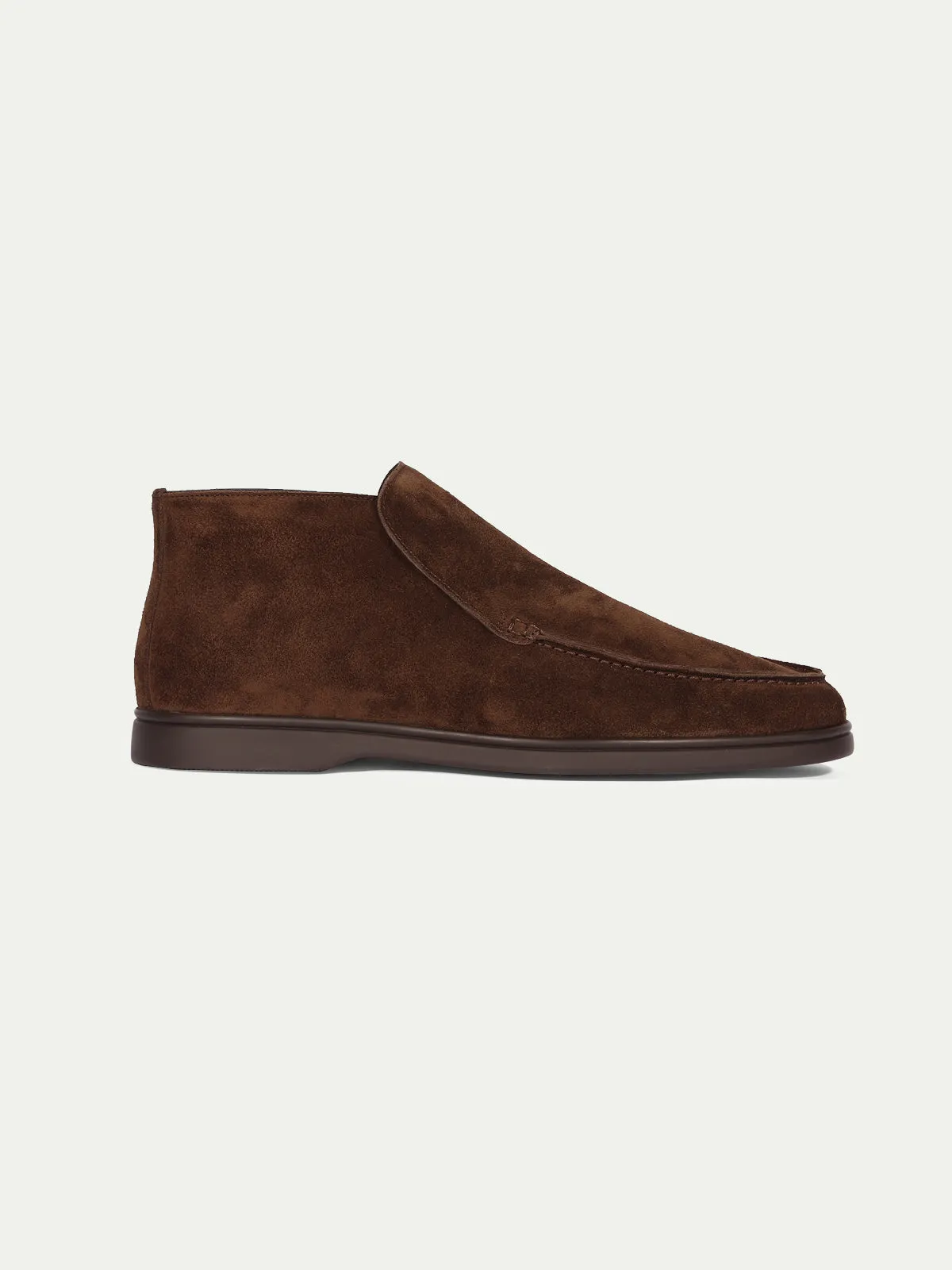 Chocolate City Loafer with Lamb Shearling Footbed