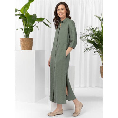 Close to my heart Leila Midi Aloe Vera Dress