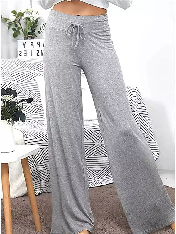 Comfortable Cotton Lounge Pants for Women in Elegant Black and Wine