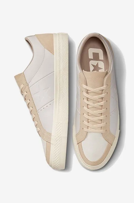 Converse leather sneakers One Star Pro beige color