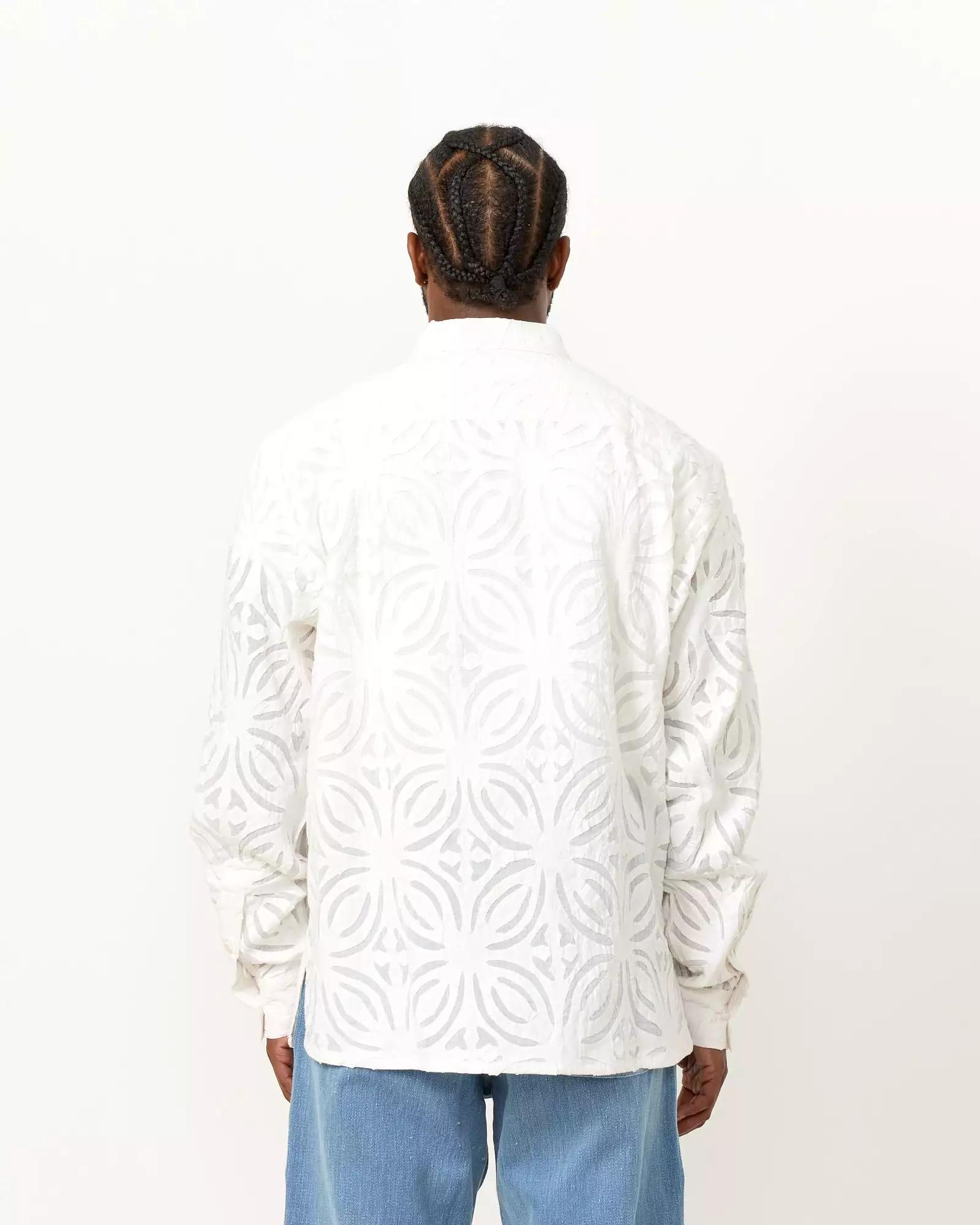 Cut Work Ayo Shirt in White