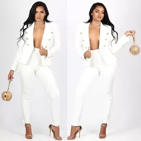 Elegant Two Piece Women Pantsuit