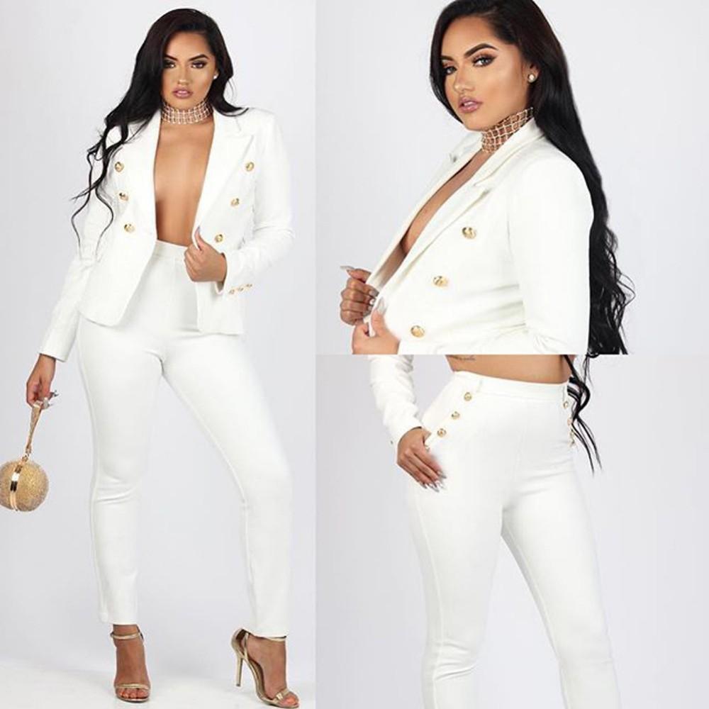 Elegant Two Piece Women Pantsuit