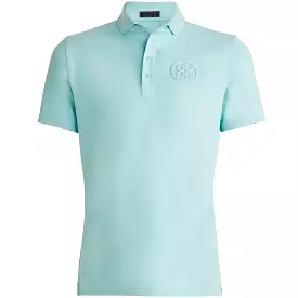 Embossed Circle G's Tech Jersey Polo Seaglass - AW23