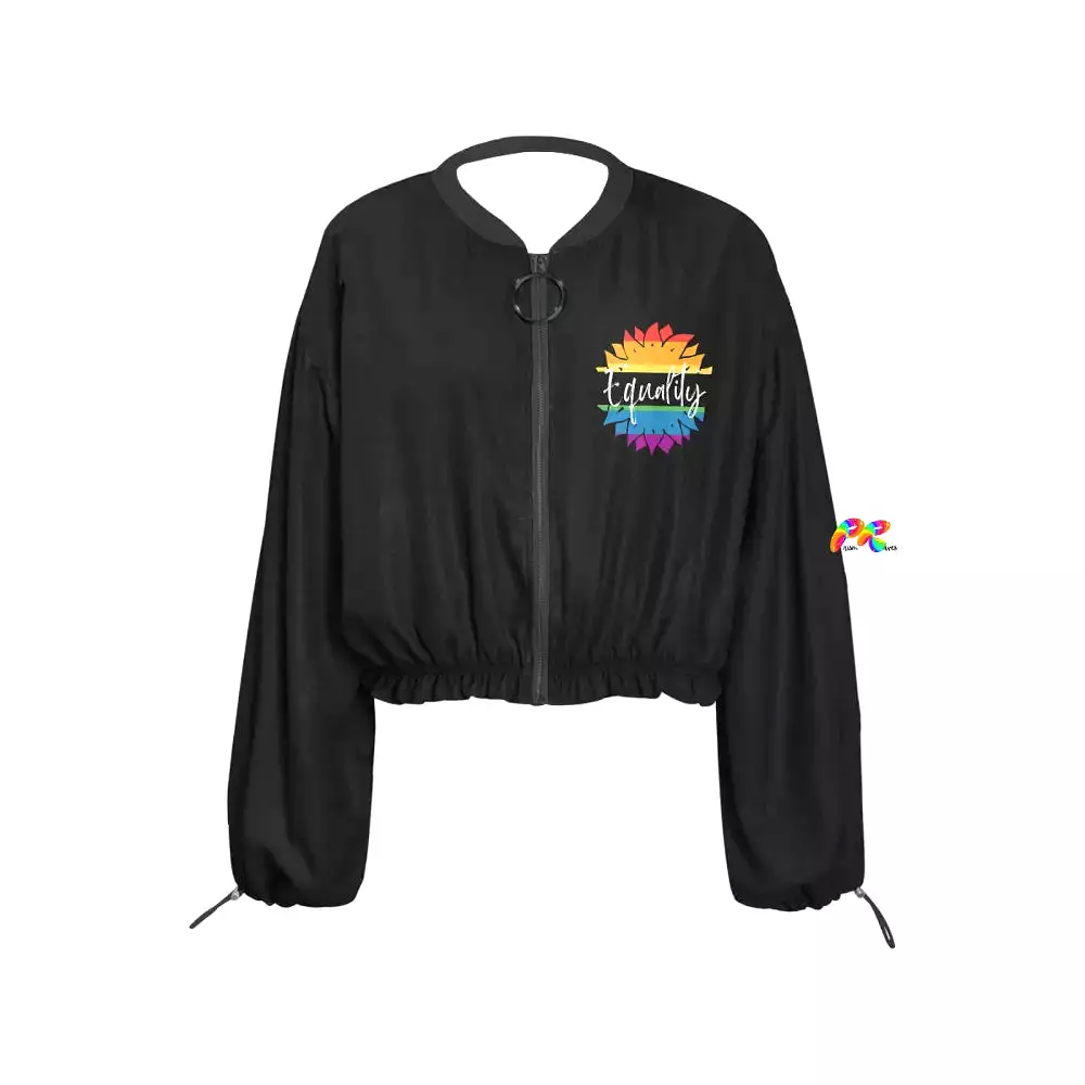 Equality Women's Chiffon Cropped Jacket