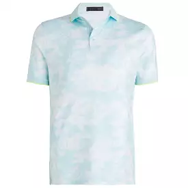 Exploded Camo Tech Jersey Polo Daybreak Blue - SS24