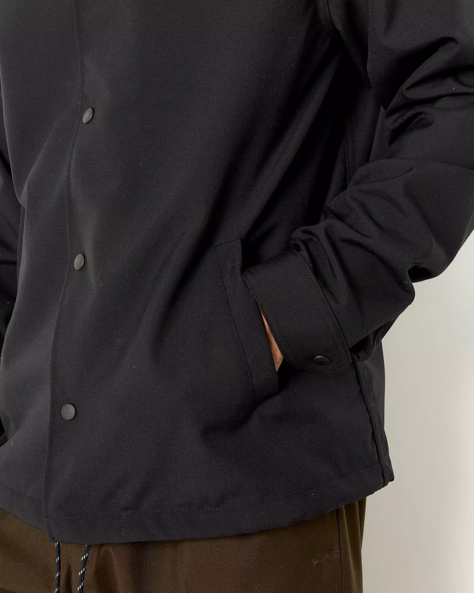 Forum Jacket in Tropical Wool Black