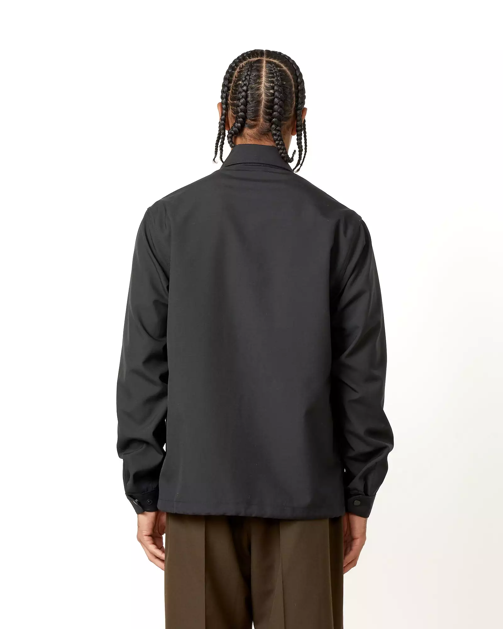 Forum Jacket in Tropical Wool Black