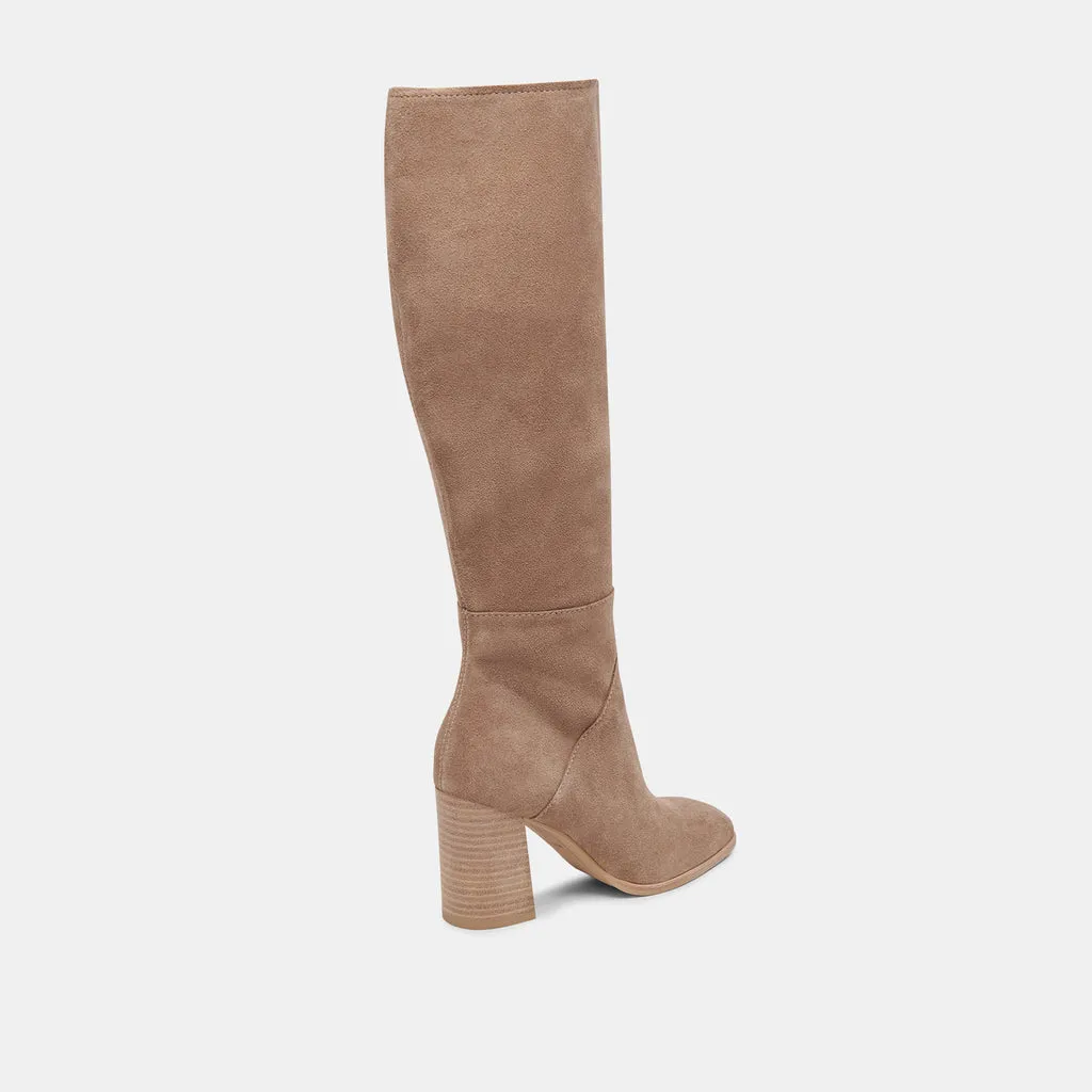 FYNN Boots Truffle Suede | Knee-High Truffle Suede Boots– Dolce Vita 6782727651394