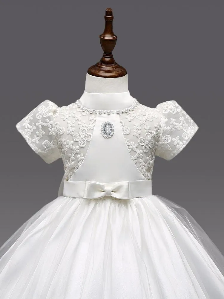 Girls Dresses, Vintage Lace Wedding Dress For Kids 0-8 Yrs