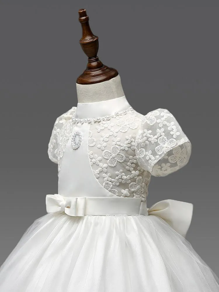 Girls Dresses, Vintage Lace Wedding Dress For Kids 0-8 Yrs