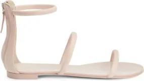 Giuseppe Zanotti Harmony leather flat sandals Neutrals