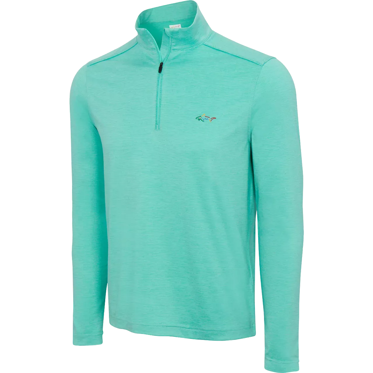 GREG NORMAN Cozy Stripe Jersey Quarter Zip