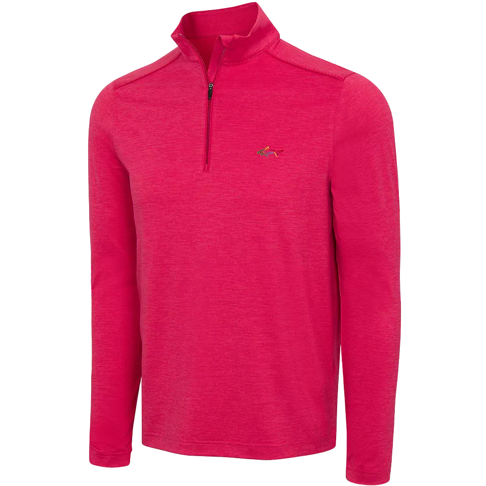 GREG NORMAN Cozy Stripe Jersey Quarter Zip