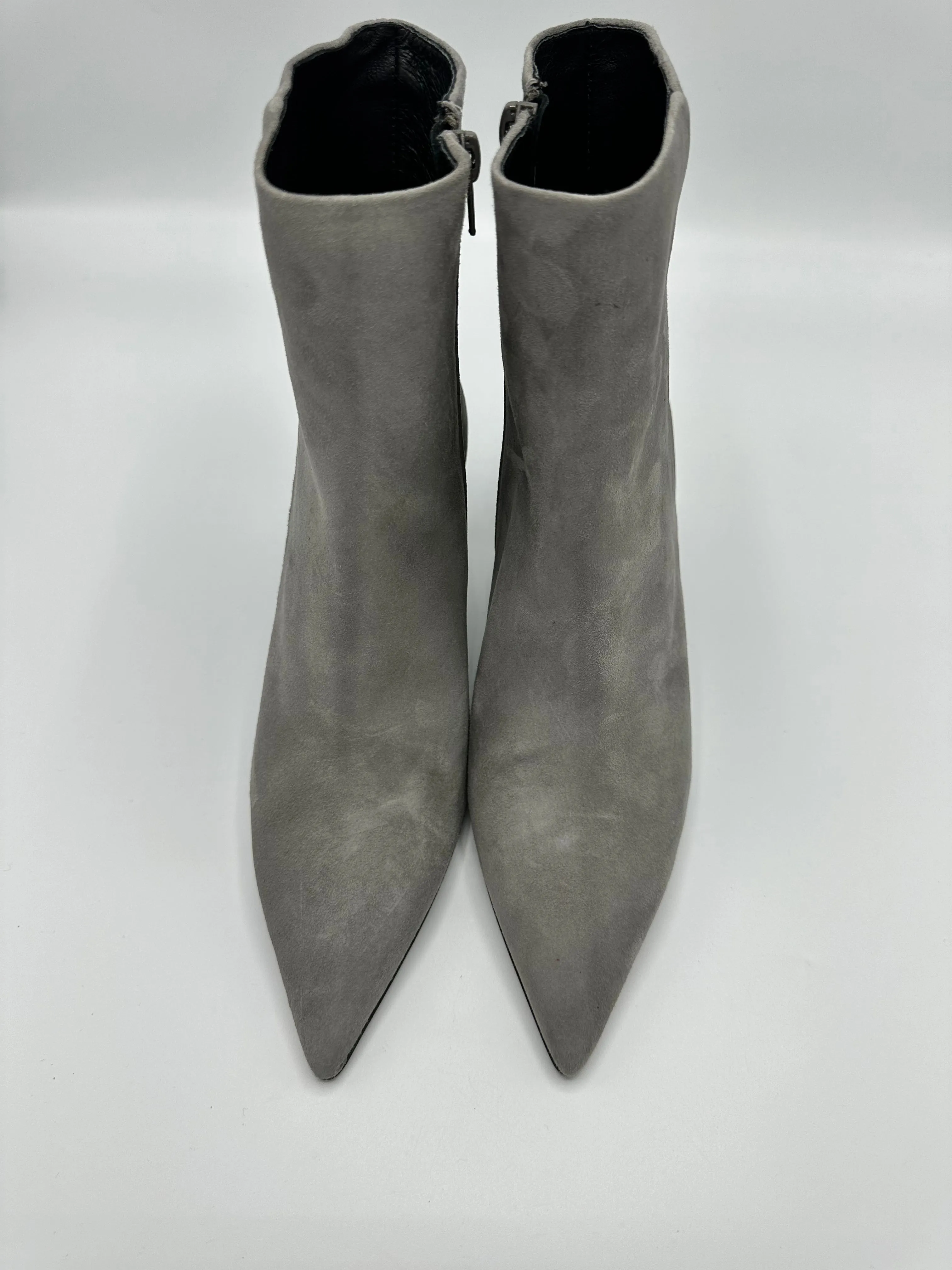 GREY SUEDE ANKLE BOOT - MARIAN