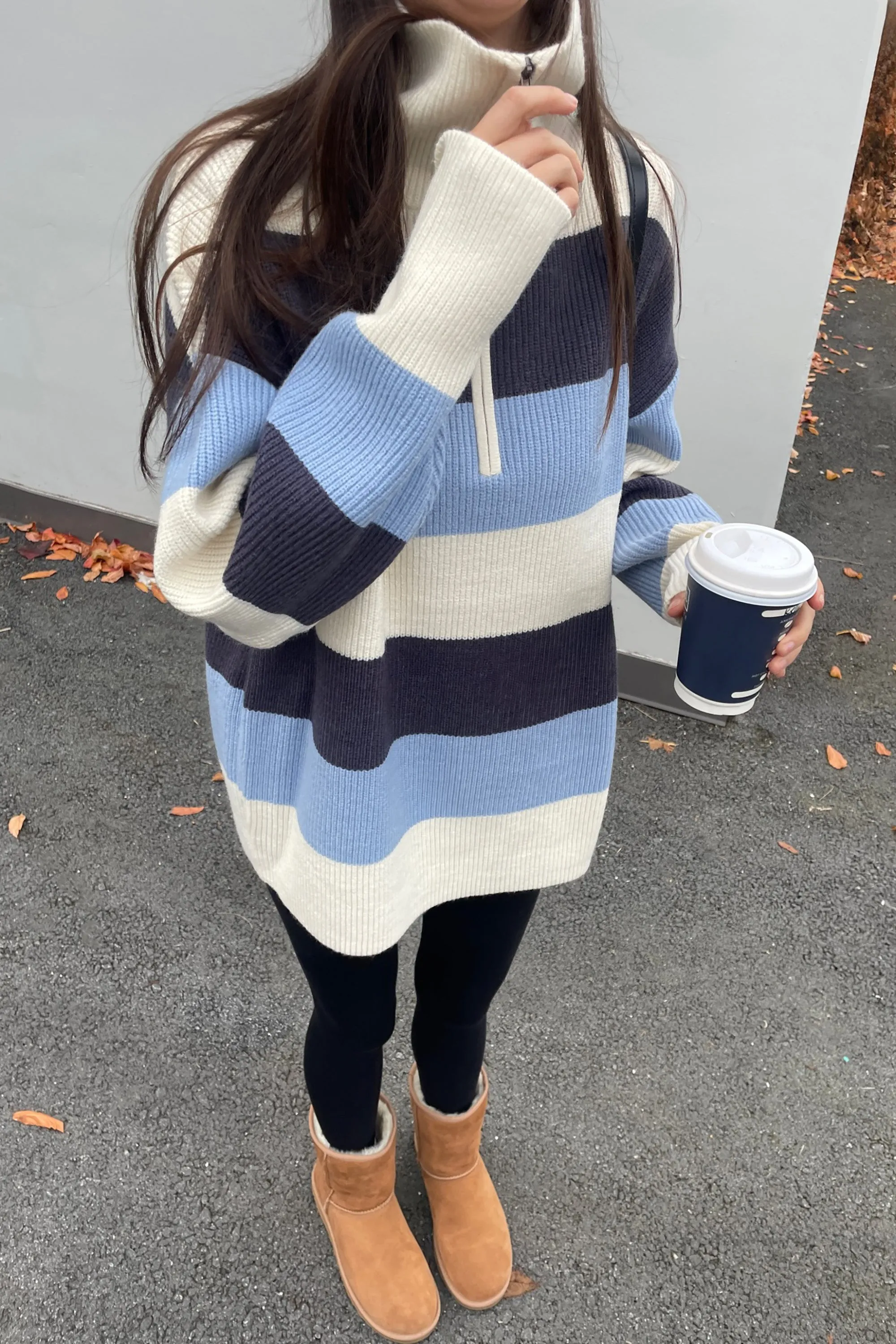 HALF ZIP SWEATER