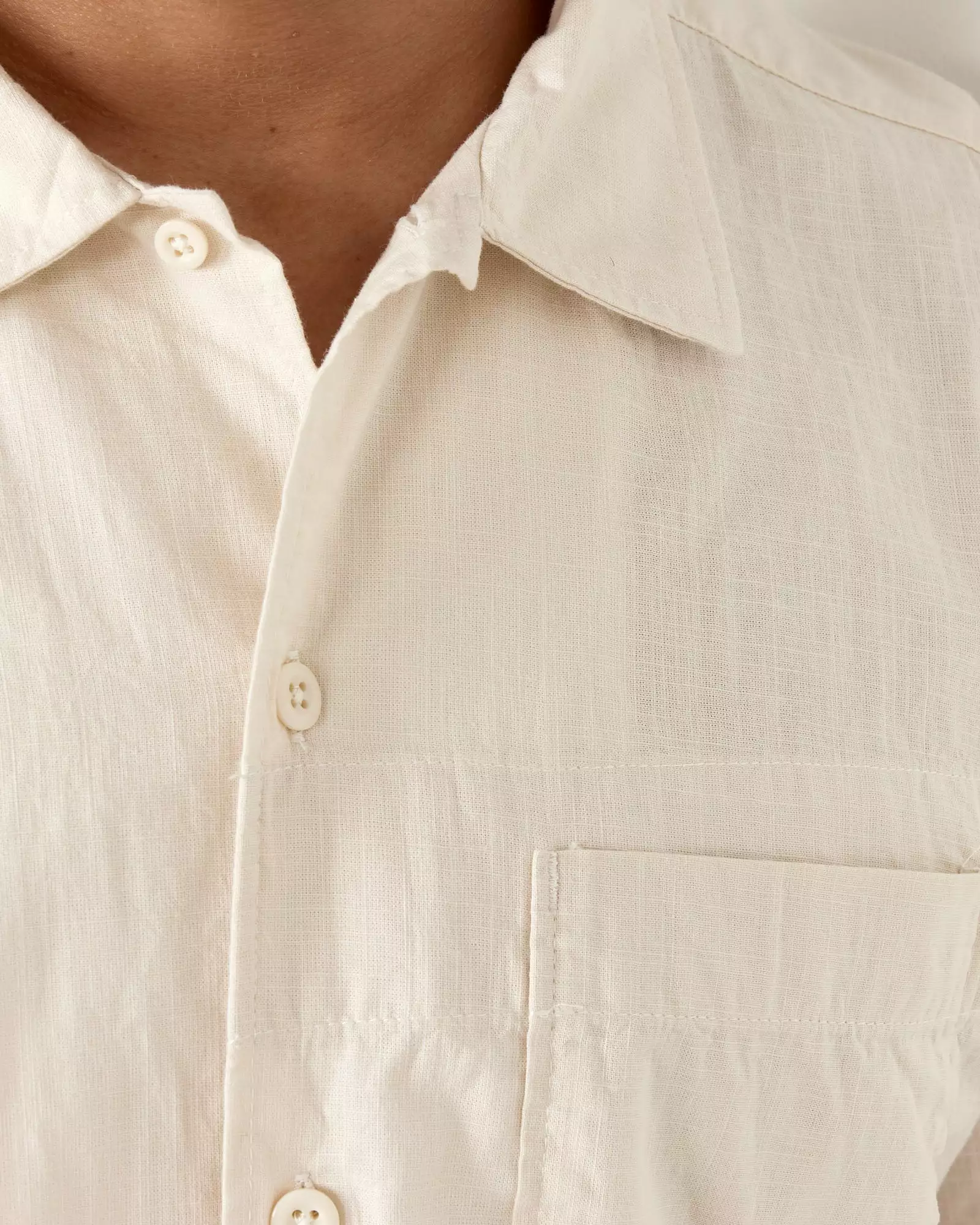 Handkerchief Camp Shirt in Beige